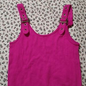 Brandy Melville Fuchsia Ribbed Tank Top